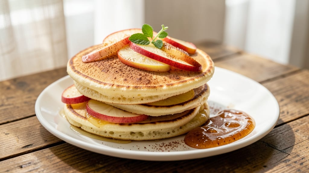 Apple Slice Pancakes Recipe: Stackable Fluff With Caramelized Apple Swirls