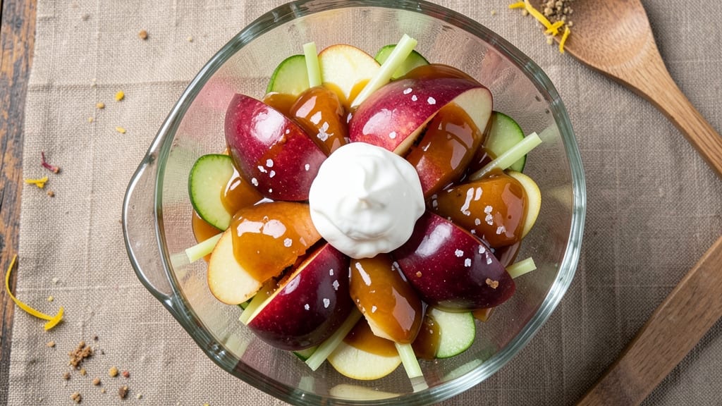 Caramel Apple Fruit Salad Recipe: Sweet Tart Celery-Caramel Crunch Combo