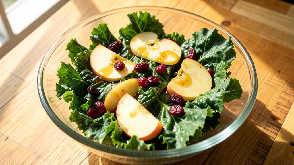Kale Apple Cranberry Salad Recipe: Crunchy Sweet-Tart Bite Magic