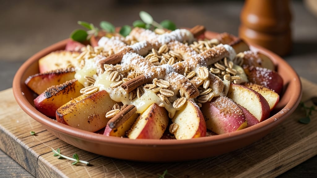 Baked Apple Breakfast Recipe: Spiced Streusel Twist on Classic Oatmeal