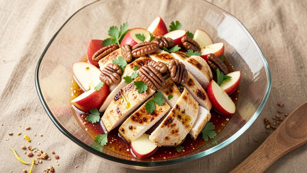 Applebee's Apple Walnut Chicken Salad Recipe: Crunchy Texture and Creamy Dressing Harmony