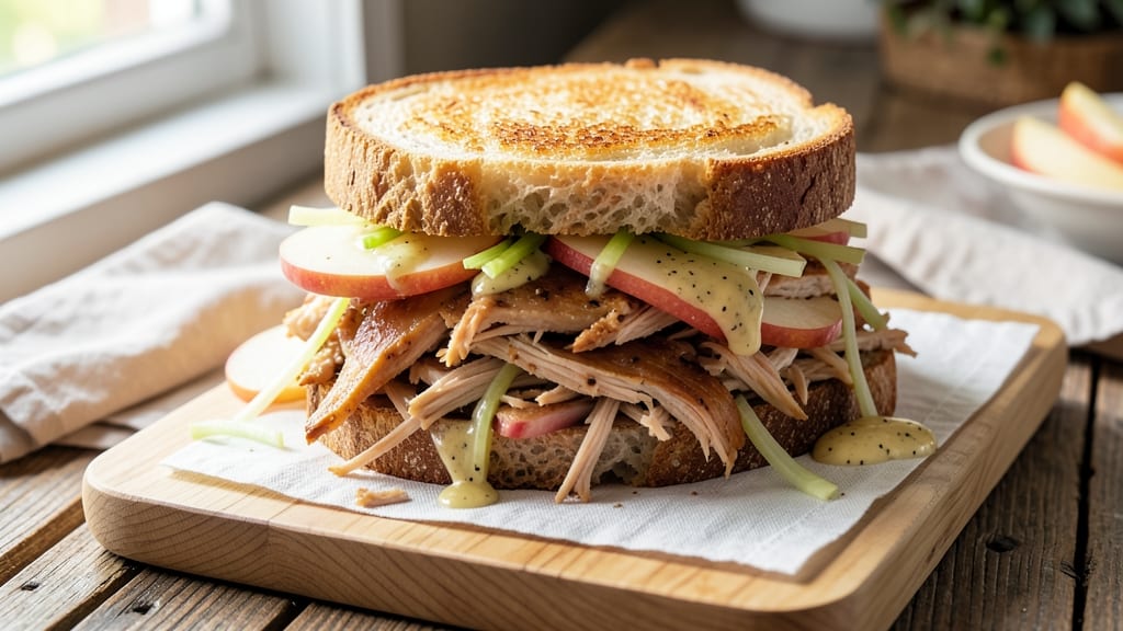 Chicken and Apple Salad Sandwich Recipe: Crisp Celery and Sweet Tart Balance