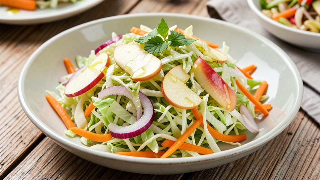 Cabbage Apple Carrot Coleslaw Recipe: Crunchy, Sweet-Tart Crunch Without Dressing Overload