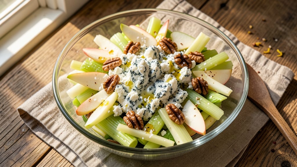 Buca's Apple Gorgonzola Salad Recipe: Crispy Celery and Tangy Cheese Harmony
