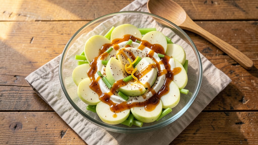 Amish Apple Salad Recipe: Crisp Celery and Creamy Yogurt Harmony