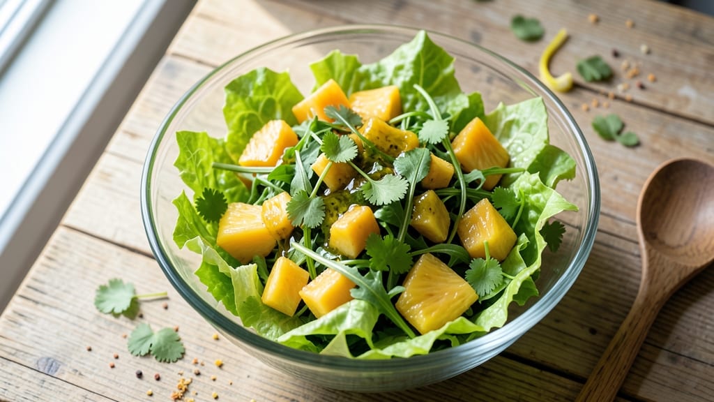 Green Salad With Pineapple Recipe: Tropical Crunch Meets Zesty Freshness
