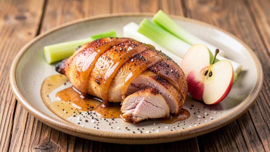 Apple Orchard Chicken Recipe: Crispy Celery Crunch with Sweet-Tart Apple Glaze