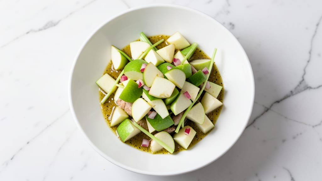 Tuna Apple Celery Salad Recipe: Crunchy Celery and Sweet Tart Flavor Fusion