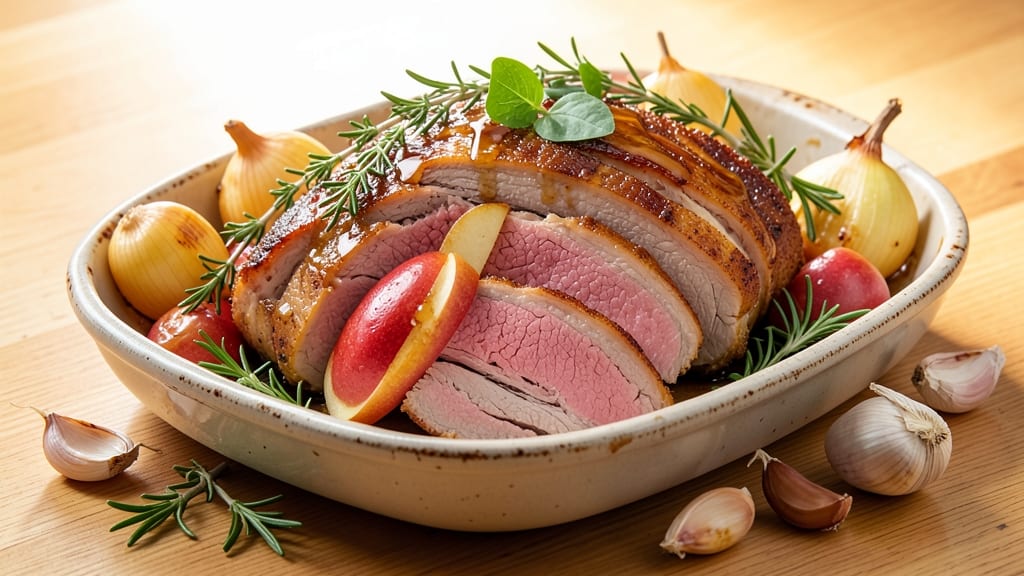 Apple Stuffed Pork Roast Recipe: Juicy Meat with Sweet Tart Apple Surprise