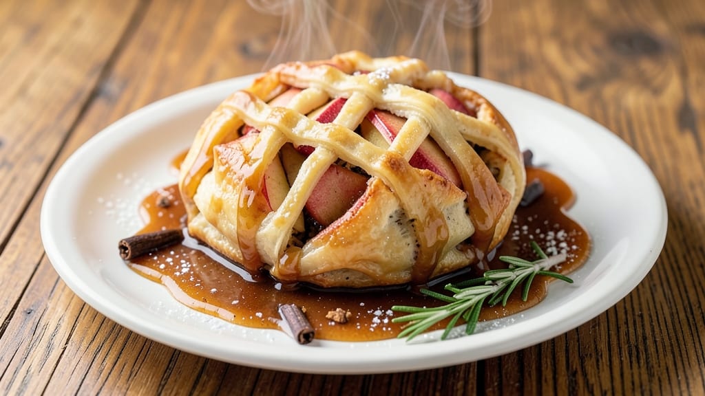 Apple Dumpling Recipe With Caramel Sauce: Buttery Pastry Cradles Warm Apple Filling