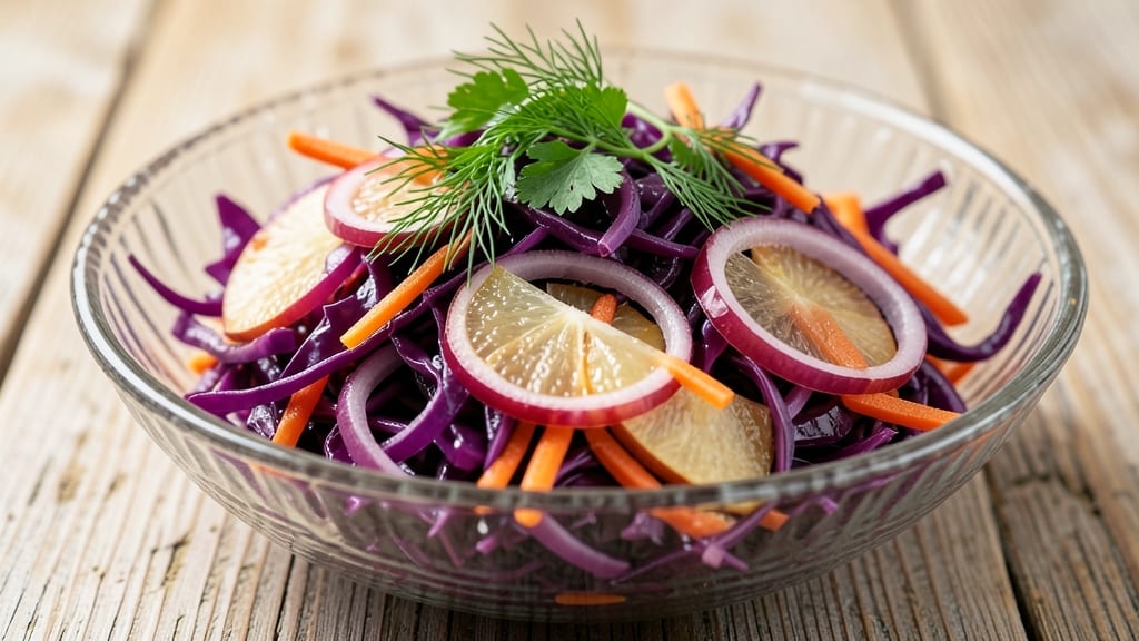 Purple Cabbage and Apple Coleslaw Recipe: Vibrant Purple-Green Crunch With Sweet-Tart Bite