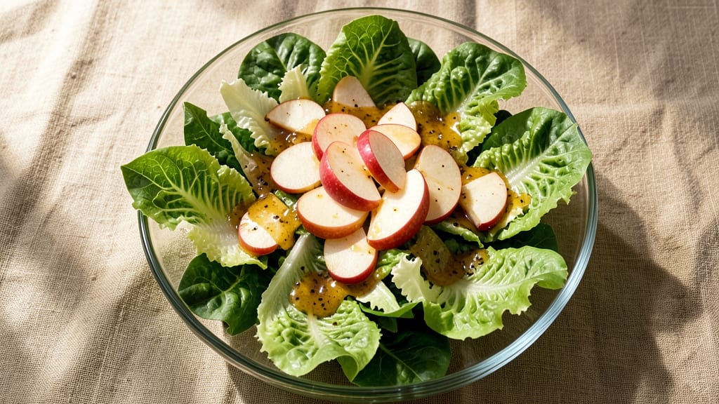 Romaine Lettuce Apple Salad Recipe: Crunchy Sweet Tart Bite in 15 Minutes