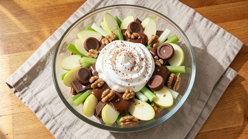 Candy Bar Apple Salad Recipe: Crunchy Celery and Sweet Tart Bite Combo