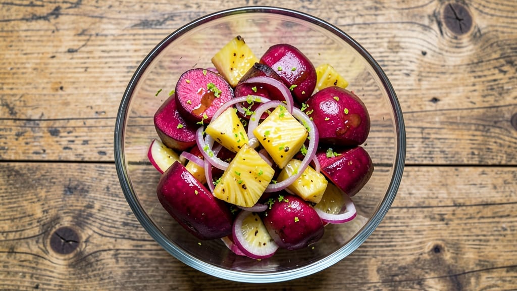 Beetroot and Pineapple Salad Recipe: Sweet-Tart Crunch With Citrus-Kissed Dressing