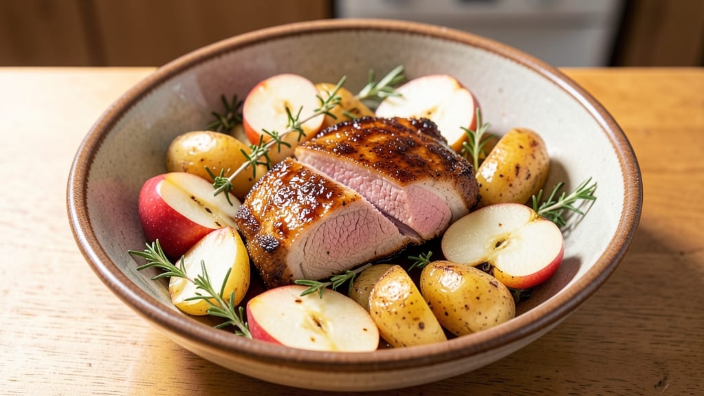 Pork Chop Apple Potato Recipe: One-Pan Herb-Roasted Harmony