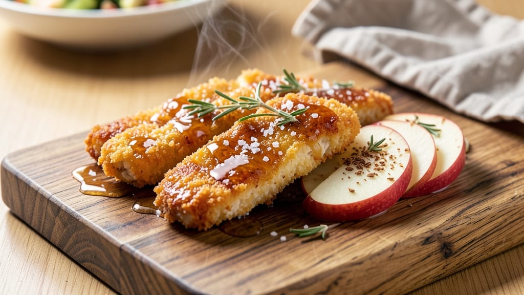Apple and Honey Glazed Chicken Tenders Recipe: Crispy Bites With Sticky-Sweet Caramel Glaze