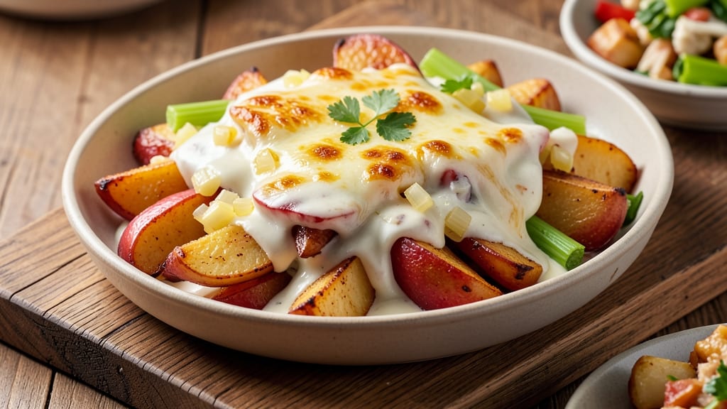 Lithuanian Apple Cheese Recipe: Savory Tart Balance With Crispy Celery Topping