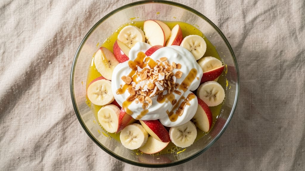 Apple and Banana Salad Recipe: Tropical Crunch Meets Creamy Citrus Zing