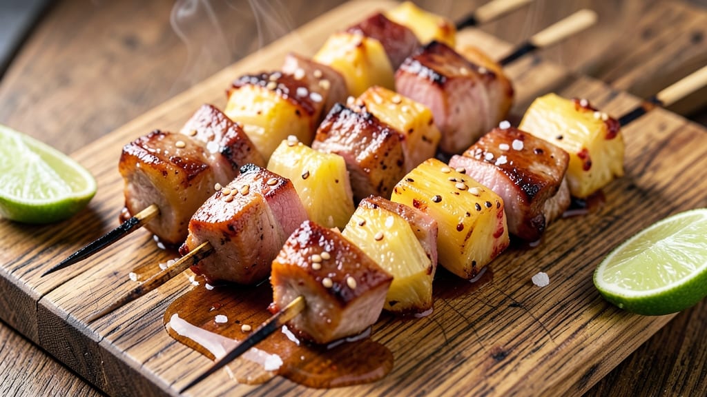 Pork Pineapple Kabobs Recipe: Grilled Sweetness With Caramelized Edges
