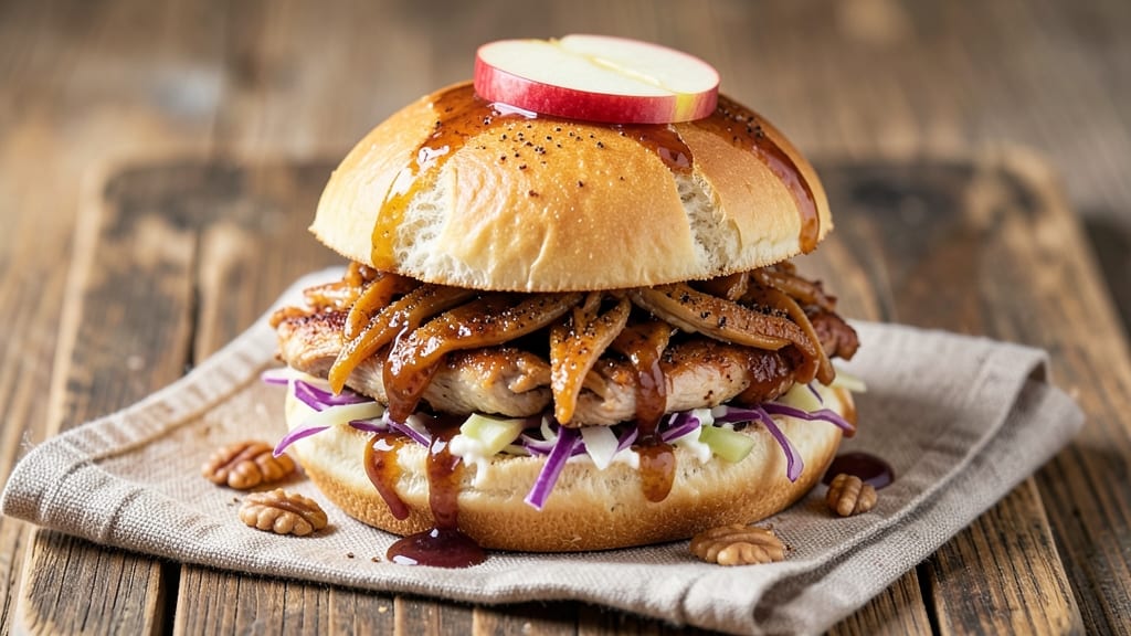 Apple Cider Pulled Chicken Sandwich Recipe: Smoky Sweetness With Crispy Breading