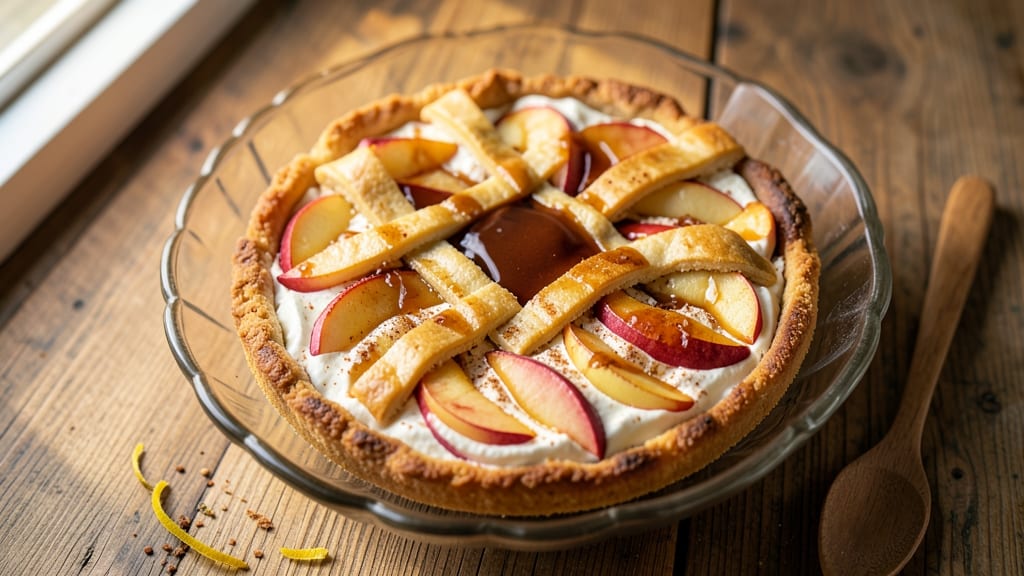 Apple Cheese Torte Recipe: Crispy Top, Creamy Center, No-Bake Magic