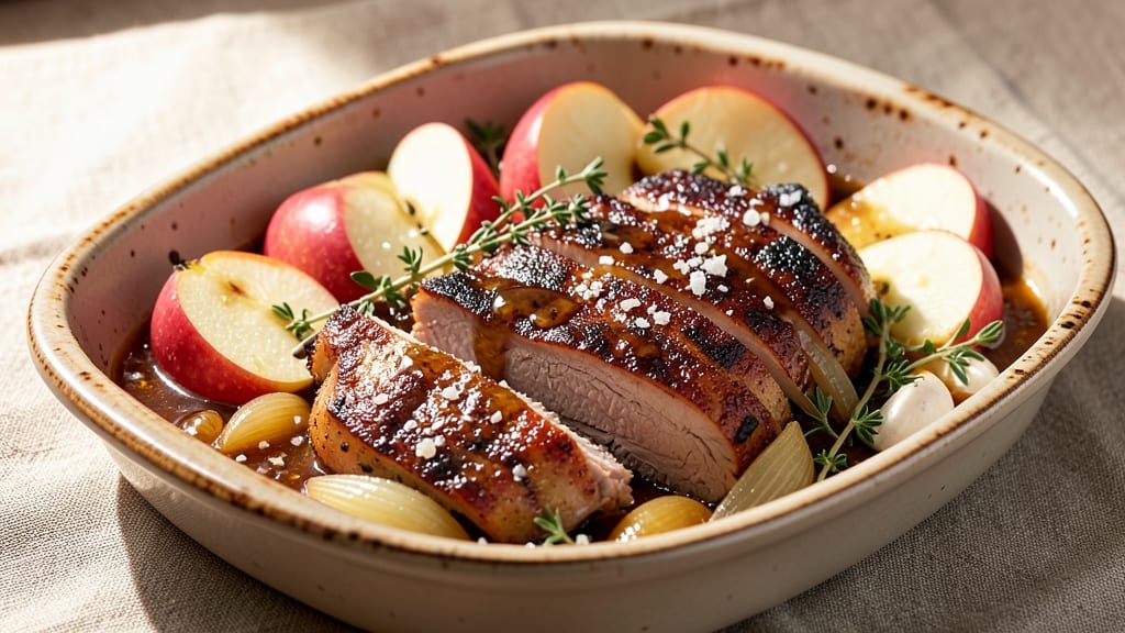Pork and Apple Bake Recipe: Sweet-Tart One-Pan Harmony