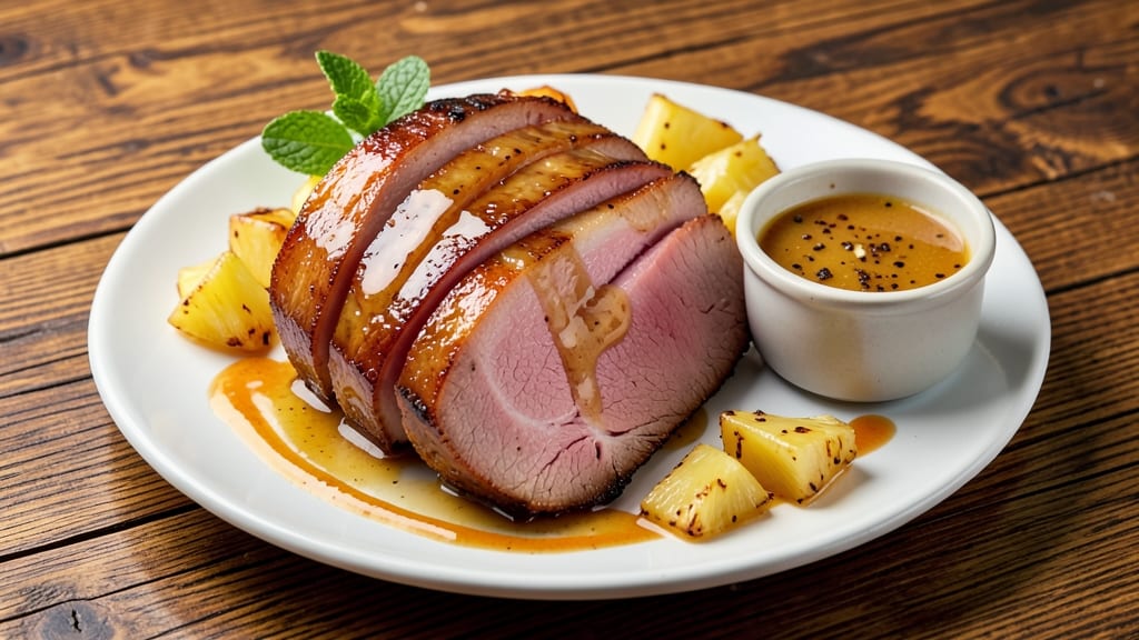 Pineapple Sauce for Baked Ham Recipe: Tropical Glaze That Sticks to Every Slice