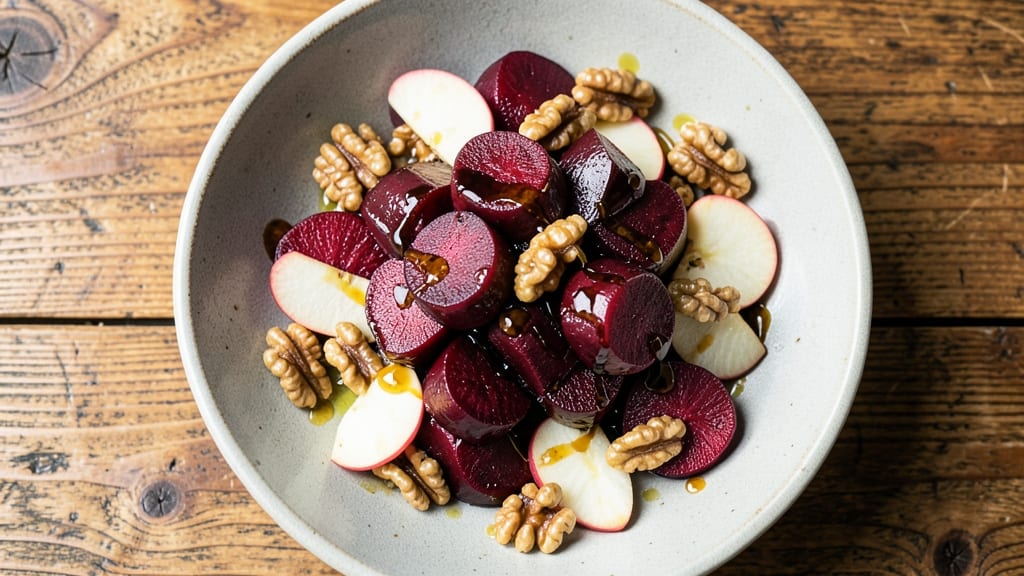Roasted Beet and Apple Salad Recipe: Earthy Sweetness With Crispy Walnut Crunch