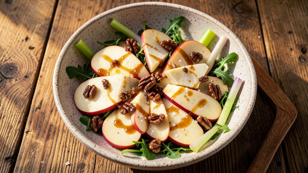 Apple and Cheddar Salad Recipe: Crunchy Celery and Sharp Cheese Harmony
