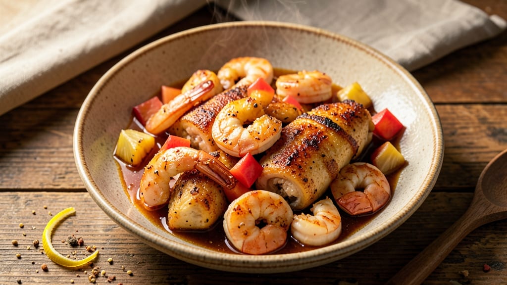 Crispy Pineapple Chicken and Shrimp Recipe: Sweet-Tangy Glaze with Crunchy Edges