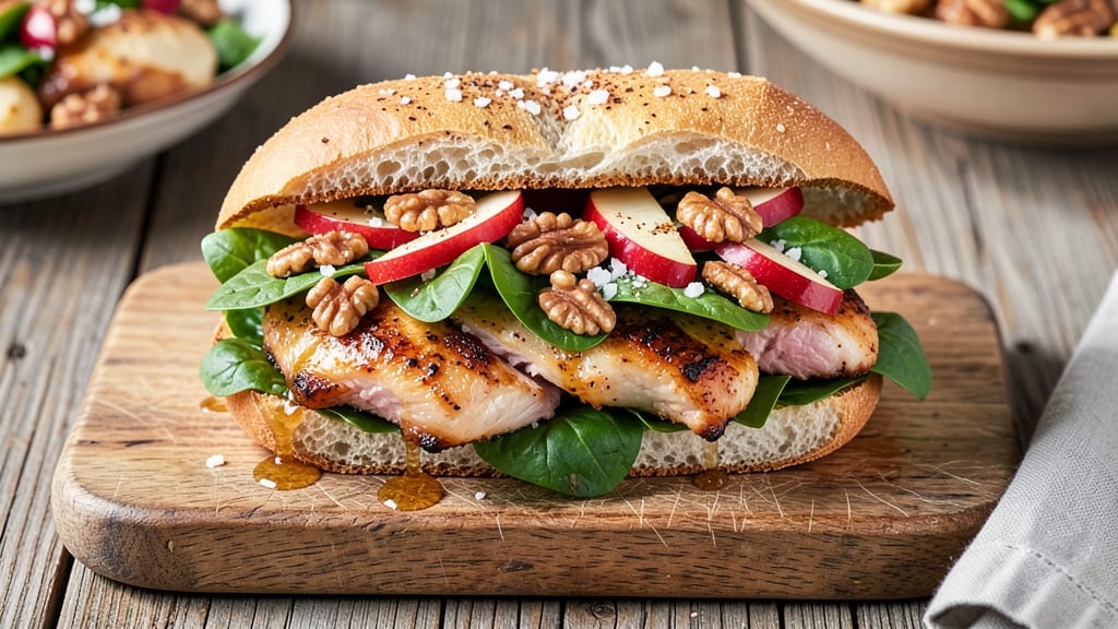 Chicken Apple Walnut Salad Sandwich Recipe: Crunchy Sweet Savory Layers in 15 Minutes