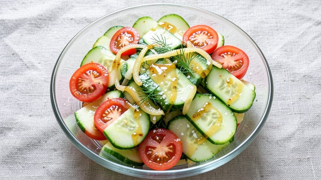 Cucumber Tomato Onion Apple Cider Vinegar Salad Recipe: Zesty Refreshment With Crunchy Contrasts