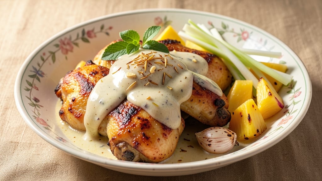 Chicken Coconut Milk Pineapple Recipe: Tropical Curry Simmer with Golden Coconut Cream