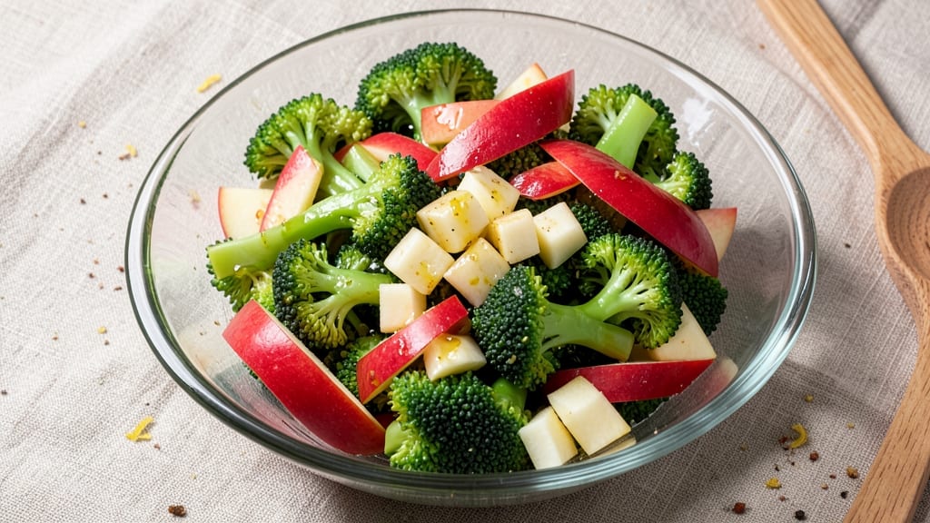 Broccoli Apple Apple Salad Recipe: Crunchy Sweet Tart Bite Combo With Citrus Dressing