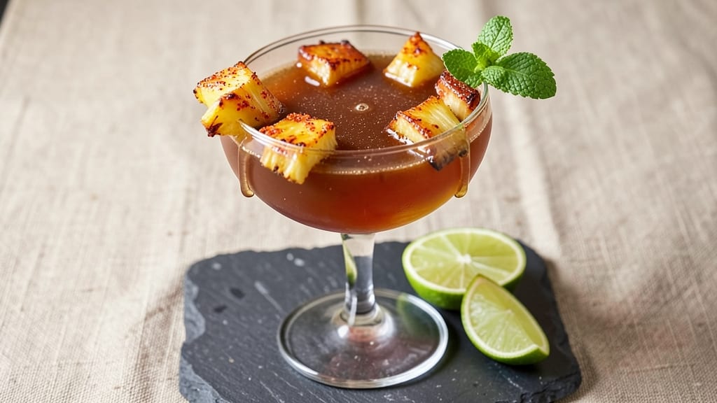 Roasted Pineapple Margarita Recipe: Tropical Roast Meets Boozy Brightness