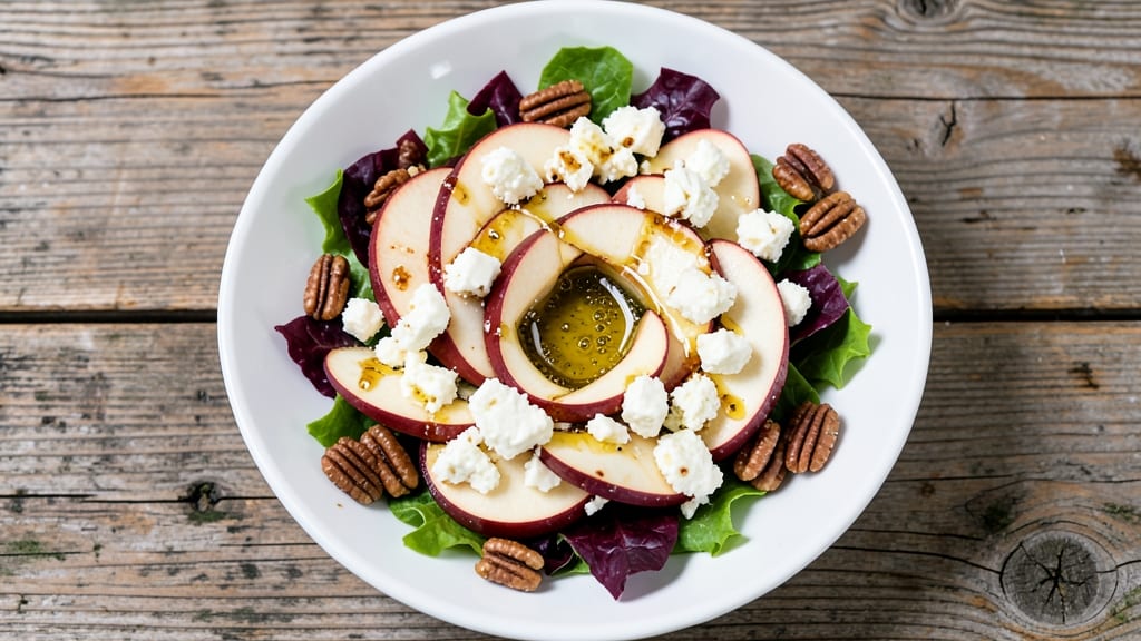 Apple Pecan Feta Salad Recipe: Crunchy Nutty Bite with Tangy Cheese Twist