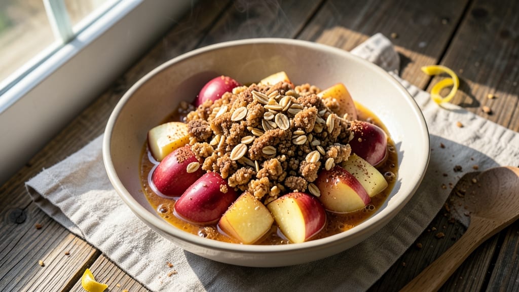 Apple Crumble Sauce Recipe: Warm Spice Streusel Pairs With Tart Apple Filling