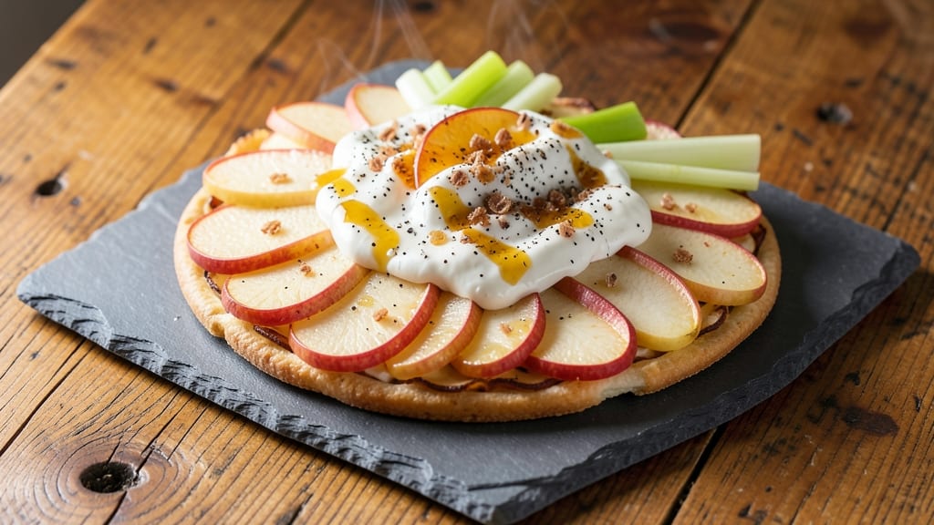Apple Cheese Appetizer Recipe: Crispy Celery Crunch Meets Creamy Yogurt Harmony