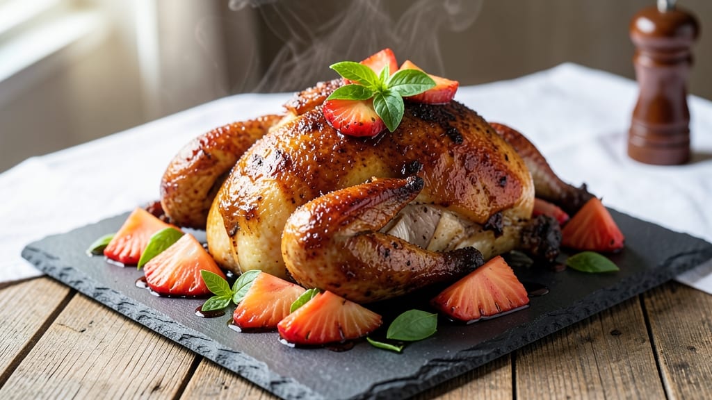 Baked Whole Chicken With Pineapple Recipe: Golden Crust, Juicy Meat, and Tropical Sweetness