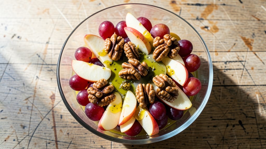 Apple Grape Walnut Salad Recipe: Crisp Walnuts and Juicy Fruit Harmony