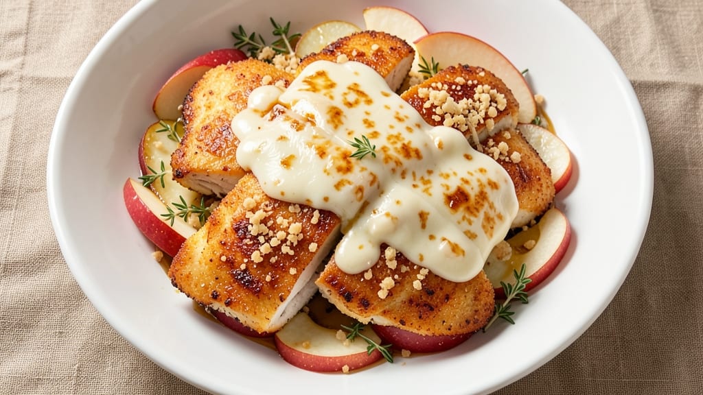 Apple Cheddar Chicken Recipe: Crispy Bites with Sharp Cheese and Sweet Apple Crunch