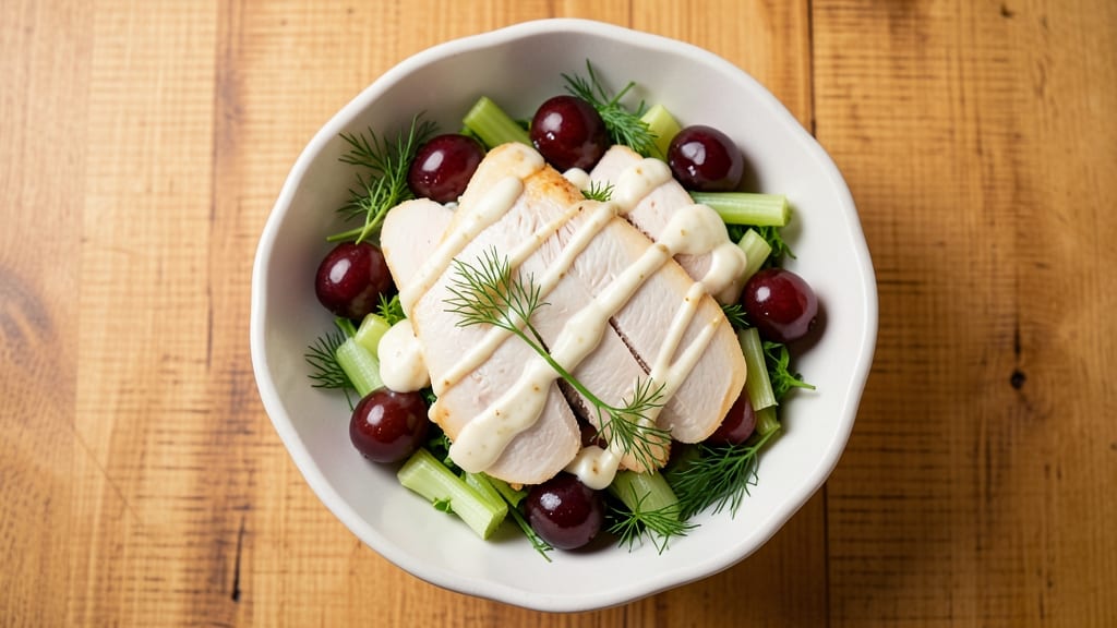 Apple Cake Tea Room Chicken Salad Recipe: Celery-Crisp Elegance With Herbed Yolk Streaks