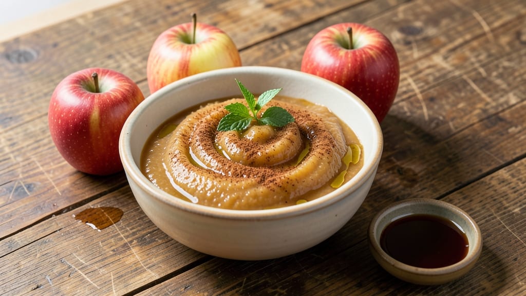 Natural Apple Sauce Recipe: No-Sugar-Added Chunky Texture in 20 Minutes