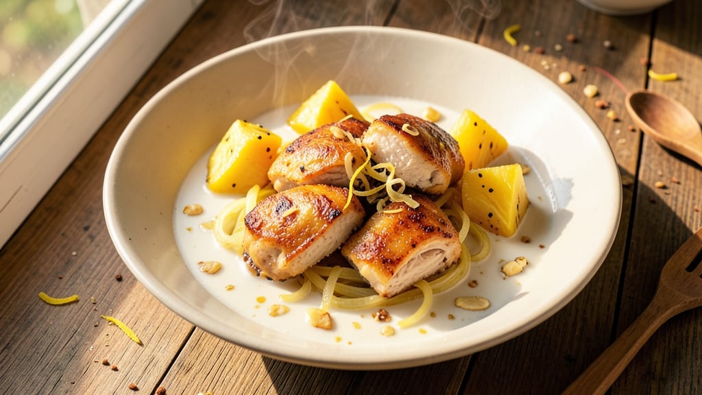 Chicken With Coconut Milk and Pineapple Filipino Recipe: Tropical Creaminess Meets Savory Spice
