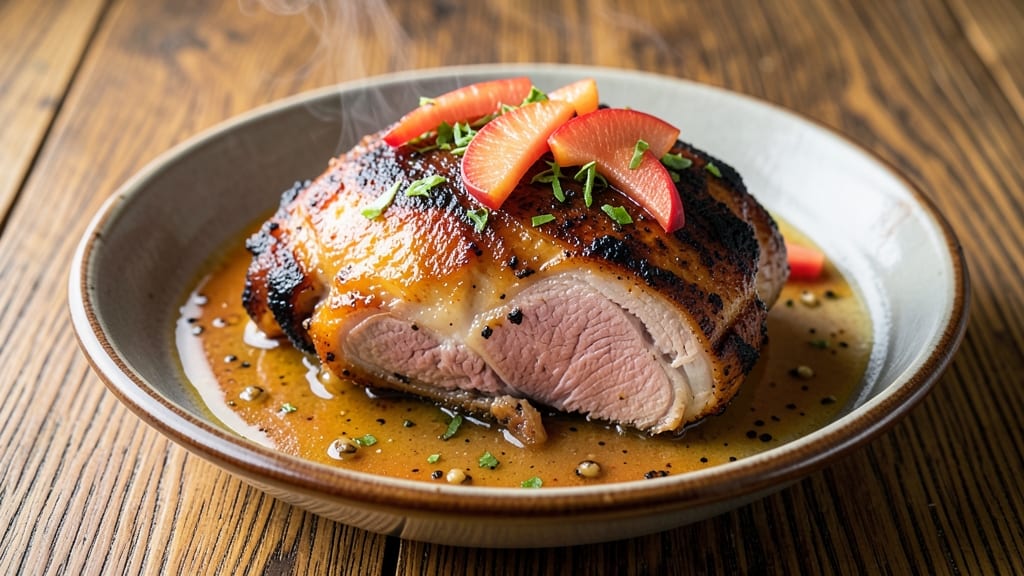 Pork Roast With Pineapple Slow Cooker Recipe: Sweet-Tangy Crisp Edges on Juicy Meat