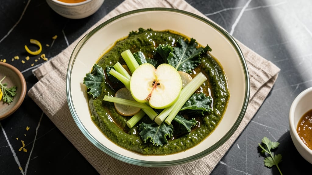 Kale Apple Salad Dressing Recipe: Zesty Green Apple Vinaigrette With Crunchy Celery Bites