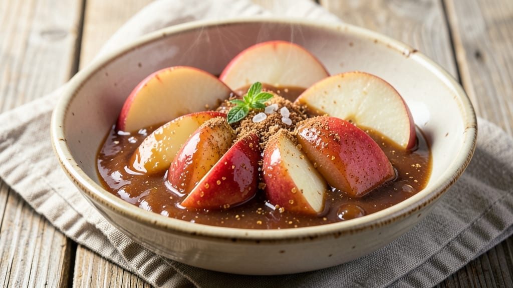 Caramel Apple Dip Recipe With Brown Sugar: Warm Spice Streusel Hugs Tart Apple Sweetness
