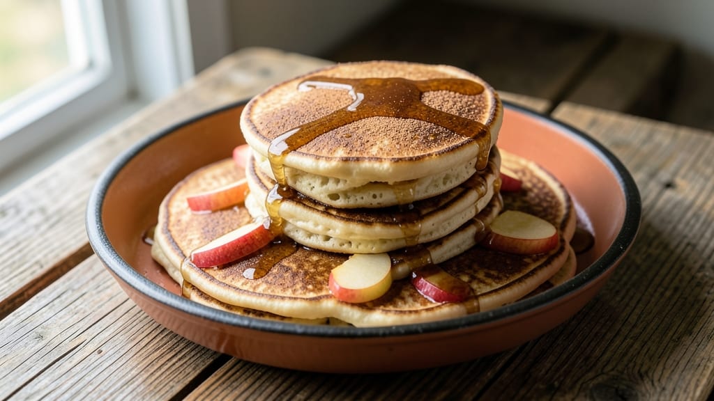 Old Fashioned Apple Pancakes Recipe: Spiced Rum Streusel Crown Over Tart Apple Layers