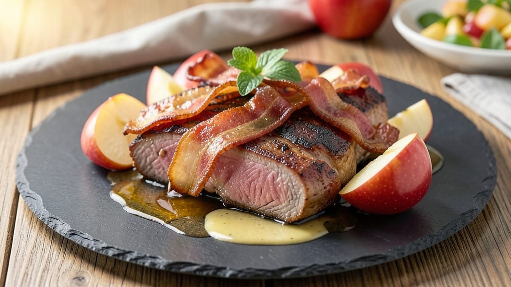 Pork Chop Apple Bacon Recipe: Sweet-Savory Pan-Seared Trio