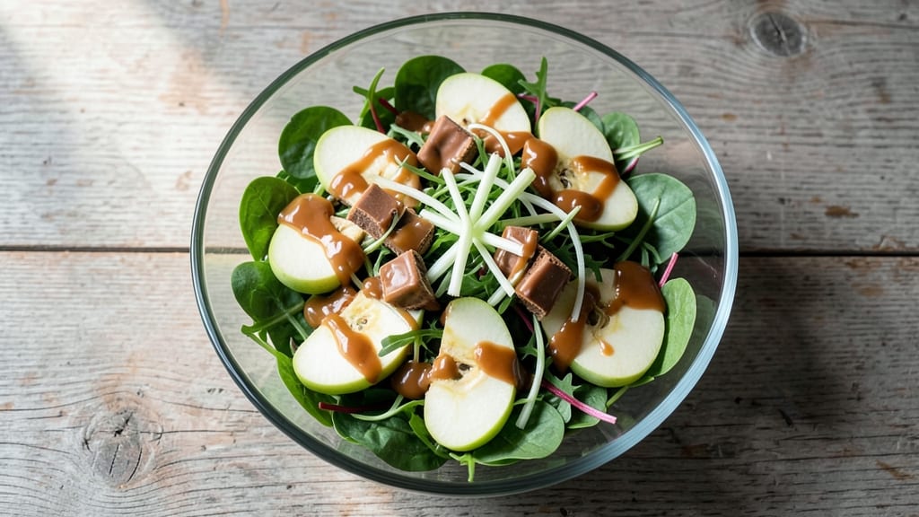 Twix Caramel Apple Salad Recipe: Crunchy Celery and Sweet Chocolate Twix Twist
